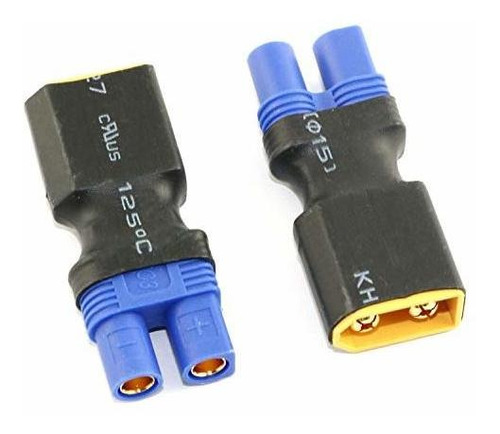 Adaptador Inalambrico Dgzzi 2pcs Macho Xt60 A Hembra Ec3 Co