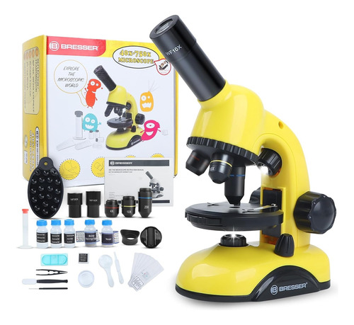  Kit De Ciencia Microscopio Para Niños Adaptador De Teléfono