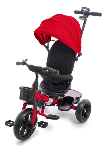 Triciclo Con Manija Direccional 5 En 1 Reversible Reclinable