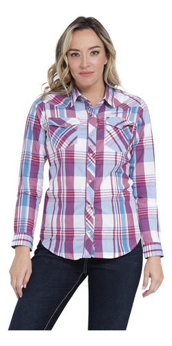 Blusa Vaquera Mujer Wrangler Slim Fit Manga Larga 407