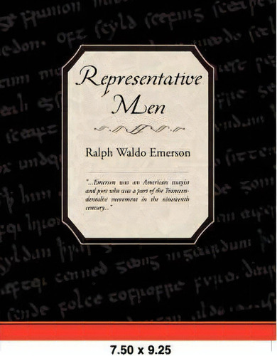 Representative Men, De Ralph Waldo Emerson. Editorial Book Jungle, Tapa Blanda En Inglés