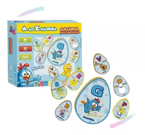 Jogo Galinha Pintadinha Educativo Infantil Criativo 3 Pcs