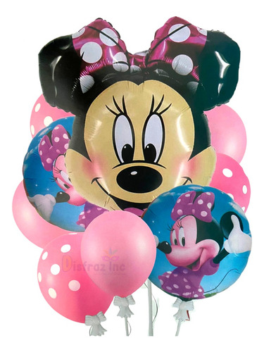 Globos Mimi Fiesta Minnie Mouse Globo Figura Paquete