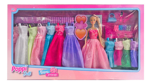 Muneca Kiara Vestidos Princesa 30cm Nuevo Pce B135 Bigshop