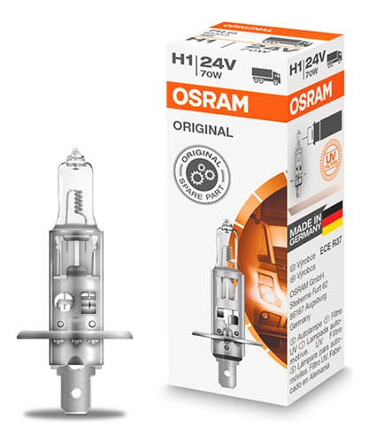 Lampara Halógenas Luz Alta Camión H1 24v P145s Osram Alemana