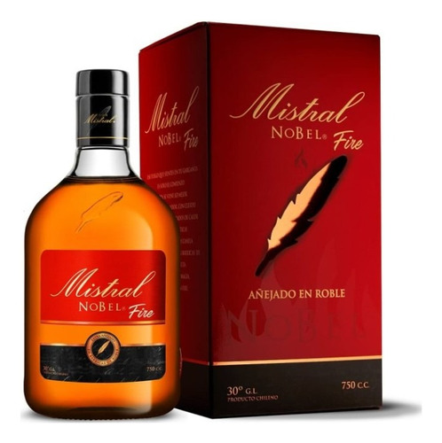 Pisco Mistral Nobel Fire 750cc