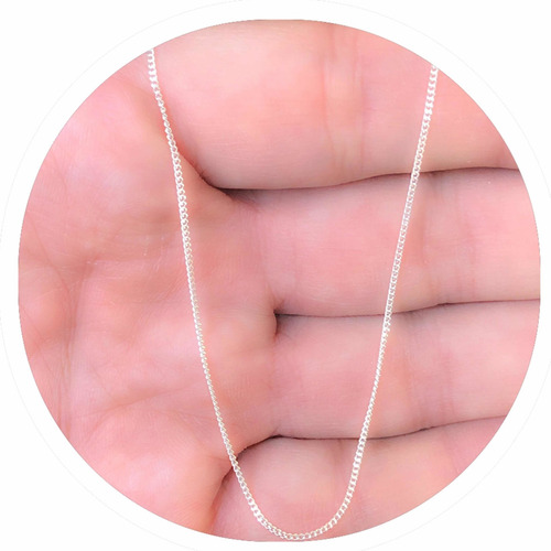 Imagen 1 de 6 de Cadena De Plata 925 Eslabón Groumet 030 Largo 40/45 O 50cm