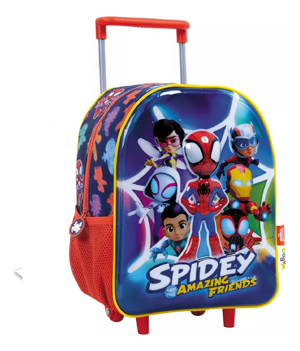 Mochila Carro 12 Pulgadas Spidey 3d Playking