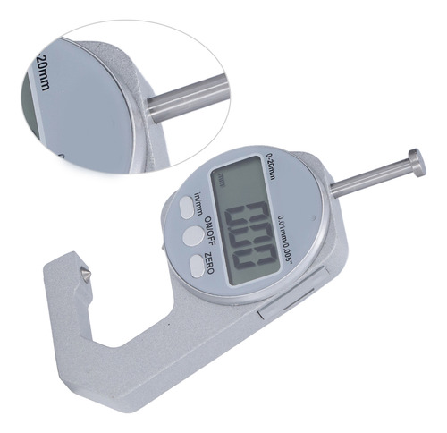 Medidor De Espesor Digital, Mini Pantalla Led De 0 A 20 Mm