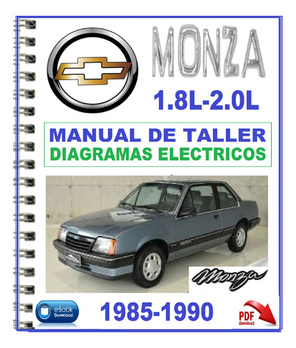 Manual De Taller Servicio Chevrolet Monza 1985/1990.