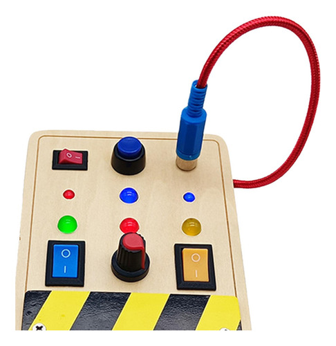 Tablero Sensorial De Madera Led Busy Board Para Regalos De