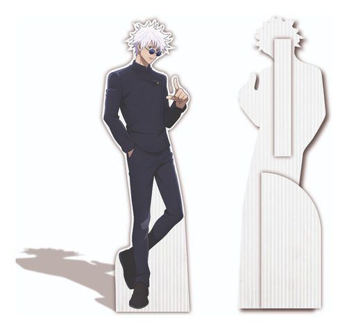 Figura Tamaño Real Gojo Satoru 150cm Base Rígida Coroplast