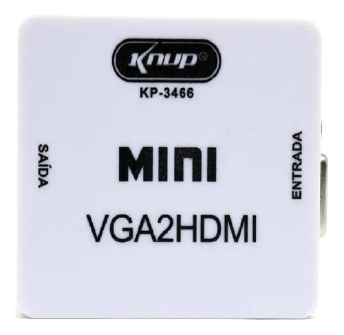 Conversor De Áudio E Vídeo Vga Para Hdmi 1080p Kp-3466 Knup