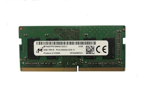 Memoria Ram Micron 4gb 3200 Mhz Ddr4 Sodimm