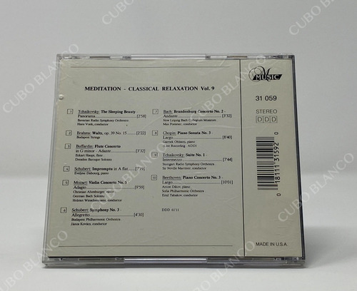 Beethoven Mozart Meditation Classical Relaxation Vol 9 Cd (Usado)