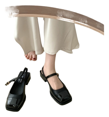 Sandalias De Mujer, Zapatos Marizhen De Cabeza Cuadrada