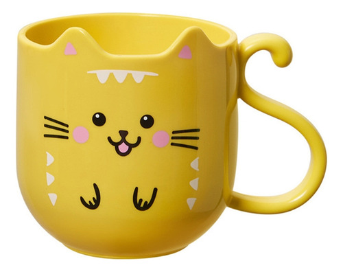 Lindo Gato Enjuague Bucal Taza Creativo Dibujos Animados