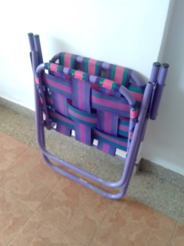 Silla Playera De Aluminio Plegable Extra Grande (Usado)