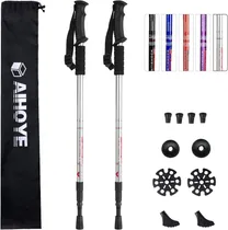 Comprar 2 Bastones De Senderismo\u002Fcaminata Aihoye Ajustable - Silver