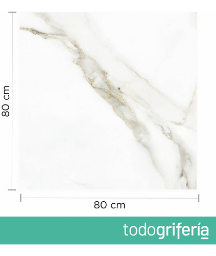 Porcelanato Vite Calacatta Pulido 80x80 Rectificado