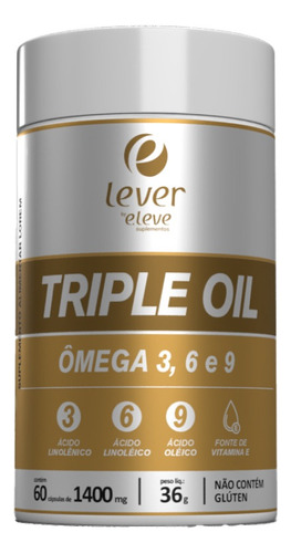 Triple Oil Ômega 3 6 9 1400mg 60 Caps