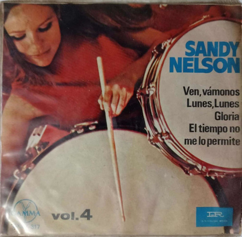 Sandy Nelson Discos Vinil 45rpm 7 Sencillo Ep Classic Rock