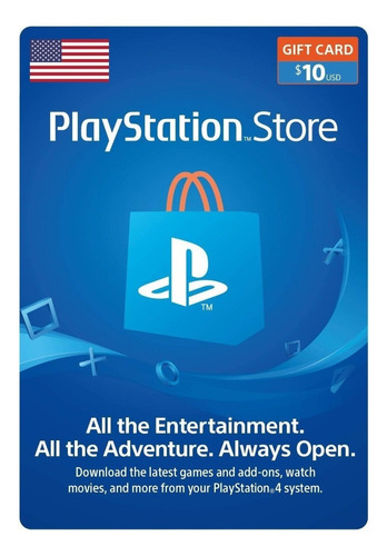 Tarjeta Gift Playstation Psn Store Ps4 Código Digital 10