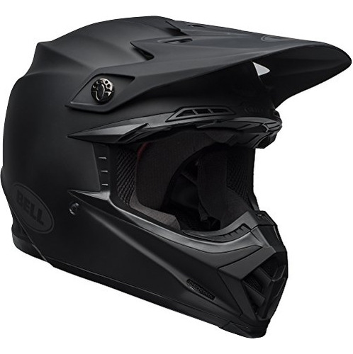 Campana Moto9 Mips Suciedad Cascos L Negro Mate Sólido