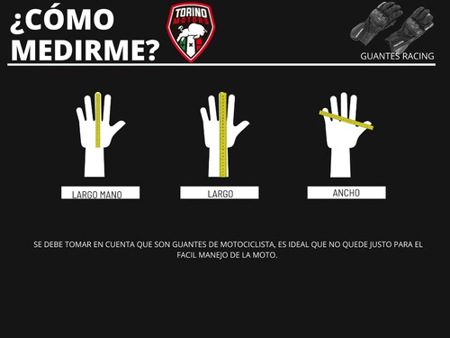 Guantes Para Motociclista Modelo Racing