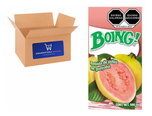 Caja Jugo Boing De Guayaba 24 Piezas De 500ml C/u