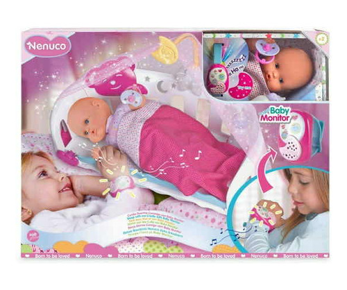 Bebé Nenuco Con Reloj Y Cuna Interactivo Duerme Conmigo