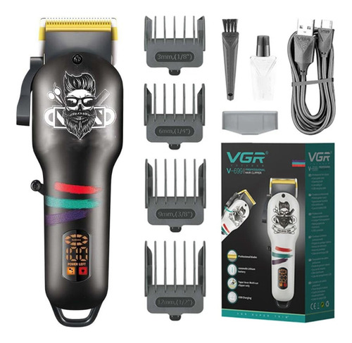 Máquina Cortar Pelo Clipper Vgr V-699 Profesional Barberia 