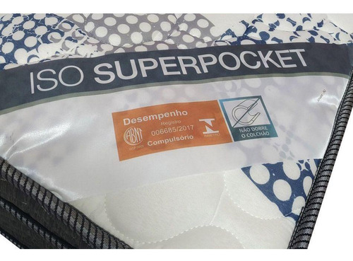Conjunto Box Baú Solteiro: Colchão Molas Ensacadas Ortobom S
