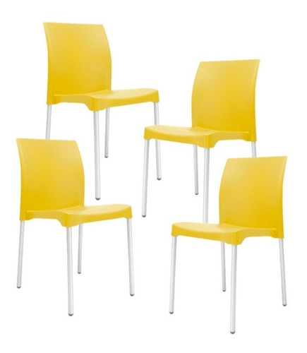 Set D 4 Sillas P/ Restaurante Moderna Envío Gratis!