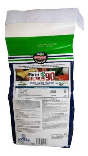 1 Kg Nutri Humus 90 Acidos Humicos + Fulvicos + Potasio