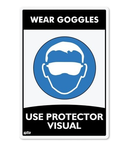 Señal Use Protector Visual 22 X 15 Cm !!!!!!!!!