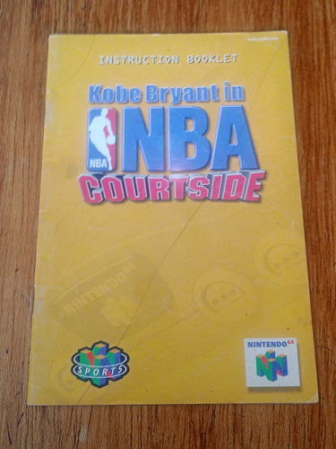 Manual Kobe Bryant Un Nba Courtside Nintendo 64 