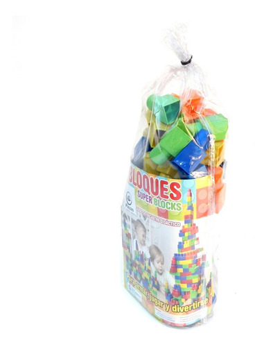 Imagen 5 de 5 de Bloques Super Blocks Bolson X42 Piezas Super Grandes