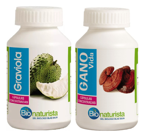 Ganoderma & Graviola Eleva Defensa & Trata Cancer 02 Frascos