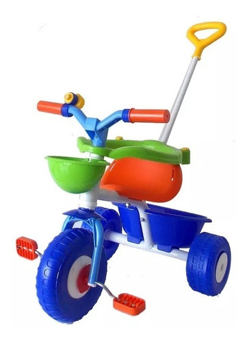 Triciclo Rondi Blue Metal Barral De Metal Niños - Playking