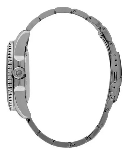 Relógio Orient Masculino Automatico Submariner Nh3ss011 Y1sx Prateado Preto Amarelo