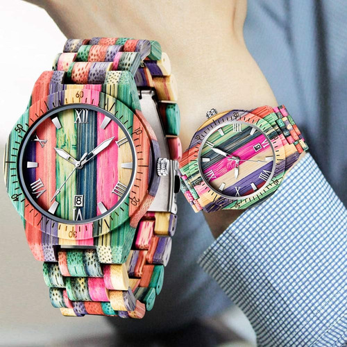 Dentily Relojes De Madera Para Hombres Reloj De Madera De Ba