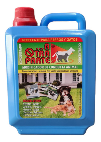 Repelente Para Perros Y Gatos Concentrado 1lt (rinde 5lt)