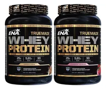Comprar True Made Whey Protein 2 Lb 2x1 Ena Aislada Concentrada Sabor Cookies & Cream + Strawberry Milkshake