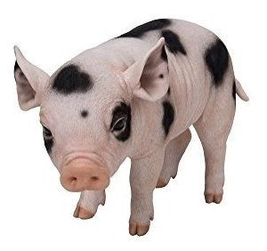 Estatua Cerdo Con Manchas Negras - Hi-line Gift Ltd.