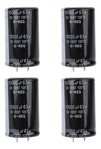 4pcs 30* 50 Mm Audio Electrolítico Condensador 10000uf 63v