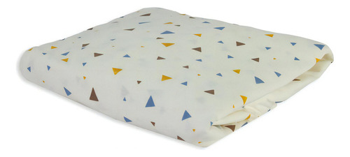 Lençol Avulso Com Elástico Para Cama De Solteiro 100%algodão Desenho Do Tecido 8 - Triangles