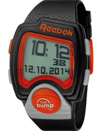 Reloj Reebok Negro Con Naranja