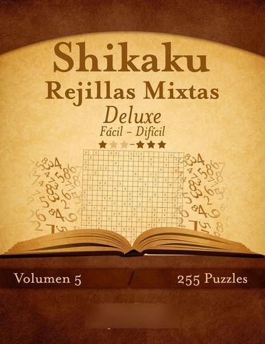 Libro: Shikaku Rejillas Mixtas Deluxe - De Fácil A Difícil -