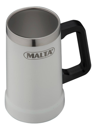 Caneca Térmica Malta Parede Dupla S/ Tampa 709ml Branco